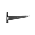 Eddie's 12" Slotted Standard Knife Shelf Bracket - Chrome - 20 Pack-Metal