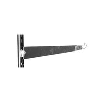 Eddie's 12" Slotted Standard Knife Shelf Bracket - Chrome - 20 Pack-Metal