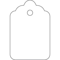 Wamaco String Tag - 7/8” x 1 5/16” - 1000 Pack-Card stock