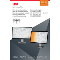 3M 21.5" Gold Privacy Filters-Features a proprietary gold, glossy finish for high-resolution clarity - nearly 20% more than standard 3M Black Privacy Filters