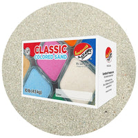Sandtastik Classic Coloured Sand, 10 lb (4.5 kg) Box, Grey-Fine grain with natural sparkle throughout