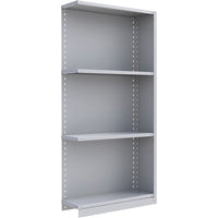 Metalware RK210 Boltless Shelving Unit, 4-Shelves, 36" x 12" x 76", Light Grey-Adjustable shelving system that provides high strength, yet economical storage capacity for your needs