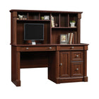 Sauder Palladia Computer Desk & Hutch, Select Cherry-Select Cherry finish