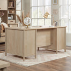 Sauder 66"W Whitaker Point Executive Desk - Natural Maple-   Four drawers feature full extension slides