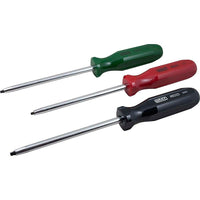 Gray Tools 3 Piece Square Recess Screwdriver Set, No.1, No.2 & No.3-Contains Square Recess Sizes: No. 1, No. 2 & No. 3.