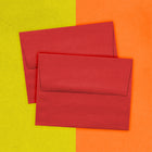 JAM Paper A2 Invitation Envelopes, 4.38 x 5.75, Brite Hue Red Recycled, 100 Pack (15845g)-Closure: Gum