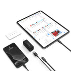 Adam Elements OMNIA X6A Ultra Compact Dual-Port USB-C & USB-A PD 65W Charger - Black-Plug and play