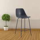My Home My Living Vintage Faux Leather Counter Stool - Black - 2 Pack-For indoor residential use