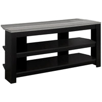 Monarch Specialties 2564 Tv Stand - 42"L/Black/Grey Top Corner-Tv Stand