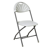 Work Smart Plastic Folding Chair, 4 Pack-Durable Construction