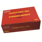 Staples Standard Smooth Paper Clips - #1 - 1-1/4" - 100 Pack-The fastest and easiest way to keep papers together