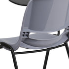 Flash Furniture Grey Ergonomic Shell Chair with Right Handed Flip-Up Tablet Arm-Tablet Size: 12"W x 17"D x 11.5"H from seat