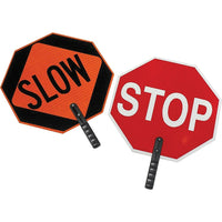 Stop Sign Municipal Traffic Sign, SEI475, Material - HDPE, 2 Pack-Material - HDPE