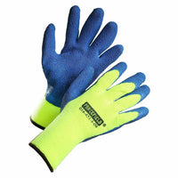 Forcefield Winter Glove - Yellow - Rubber Palm-coated - Small - (014-451-i-07)-Terry cloth insulation for cold environments