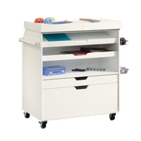 Sauder Craft Pro Series Craft Cart - White-Craft Cart for storage