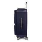 Bugatti Nashville 25.25" Hybrid Hardside/Softside Spinner Check-in Luggage - Navy-Telescopic trolley handle