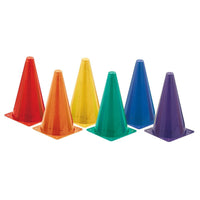 Champion Sports Hi Visibility Plastic Cone Set Fluorescent, 2 Pack (CHSTC9SET)-Fluorescent