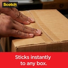 Scotch Box Lock Packaging Tape with Dispenser - 1.88" x 54.6 yd (48 mm x 50 m)-You don't need layers of tape for a secure seal - one strip and it ships