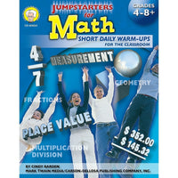 eBook: Mark Twain 404023-EB Jumpstarters for Math - Grade 4 - 8-You will receive two emails: one confirming your entire order, and one with a "Download Software" buttonYou can download immediately or return to your email to download later
