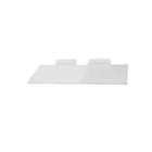 Eddie's Flat Shelf for Slatwall - 4" D x 10" L - Clear - 12 Pack-Shelf for Slatwall