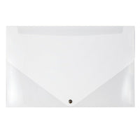 JAM Paper Plastic Portfolio with Snap Closure, Large, 11 x 17 x 0.75, Clear, 2 Pack (2254001g)-Clear