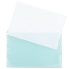 JAM Paper Cello Sleeves, A9, 5 7/16 x 8.63, Aqua Blue, 100 Pack (2784901)-Type: cello sleeve
