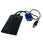 Startech Portable Laptop Crash Cart Adapter, KVM Console to USB 2.0-Ultra high resolution support up to 1920 x 1600 at 60Hz - The highest resolution portable console available