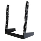 StarTech 12U 19In Desktop Open Frame 2 Post Rack-Lightweight open frame desktop rack design saves space
