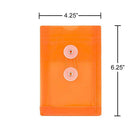 JAM Paper Plastic Envelopes, Button and String Tie Closure, Open End, 4.25 x 6.25, Assorted Colours, 18 Pack (473B1assrtdg)-4