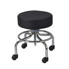Drive Medical Wheeled Round Stool-Black, Steel