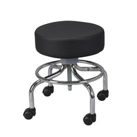 Drive Medical Wheeled Round Stool-Black, Steel