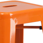 Flash Furniture 30" High Backless Metal Indoor-Outdoor Barstool with Square Seat-Stacks 4 to 8 High