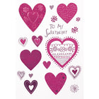 Rosedale Gold Greeting Cards/Envelopes - Happy Valentine's Day Sweetheart (50123) - 5-1/2" x 8" - 6 Pack-Printed on premium uncoated card stock