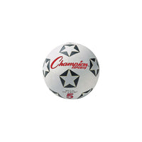 Champion Sports Soccer Ball Set, Black and White, Size 5-Size: Size 5