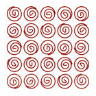JAM Paper Colored Circular Paper Clips - Red - 2 Packs of 50-These colorful paperclips are great for organizing papers at home, school, or the office