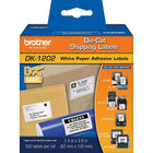 Brother DK-1202 Shipping Paper Labels (300 Labels) - 2.4" x 3.9" (62 mm x 100 mm) - White-Black on white die-cut paper labels
