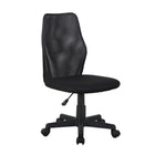 Brassex Roy Task Chair - Black-Hydraulic lift