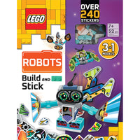 LEGO Books Build and Stick: Robots - 52 Pieces-Build and Stick Robots books for kids aged 7 and above