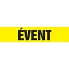 Self-Stick Vinyl Pipe Markers, event, SQ723, 5 Pack-Colour - Black on Yellow