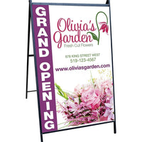 Custom Coroplast Signs-Tough and waterproof plastic with ridged texture