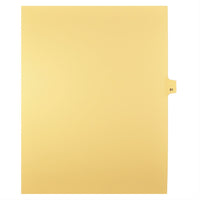 Mark Maker Legal Tabs - Letter Size - Buff - 1/25th cut - 25 tabs per package - 5 packages Pack - Number 61-Buff Single Tabs