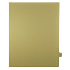 Mark Maker Legal Exhibit Index Tab Buff Single Tabs, 1/15th Cut, Letter Size, No Holes, Number 58, 25 Pack-Buff Single Tabs, 1/15th Cut