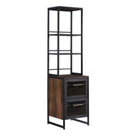 Sauder Briarbrook File Cabinet Tower - Barrel Oak (1 Box)-File Tower