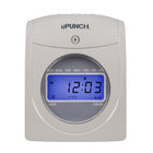 uPunch Electronic Calculating Time Clock Bundle-LCD helps you keep track of time by showing the time and date