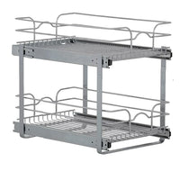 TygerClaw TYKCWB121218  Multifunctional Base Cabinet Organizer 12"x18"-It has four vertical side-mount basket positions.