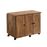 Sauder Select Craft Cart - Vintage Oak (426138)-Vintage Oak - Engineered Wood