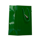 Jam Paper Glossy Gift Bags with Rope Handles - Medium - 8" x 4" x 10" - Green - 100 Pack-Color: Green Glossy