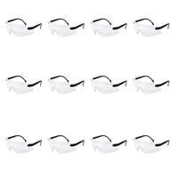 CTG Brands Safety Glasses, 6", Clear, 12 Pack-Packaging: includes 12 pieces