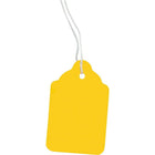 Crownhill Retail Marking / Pricing Tag With String, 1-15/16" x 1-1/4", Yellow, 1000 Pack-Ideal for marking prices on items in retail stores or shops