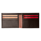 Champs Leather RFID Slim Wallet - Khaki-Cash compartment to store all your cash and receipts